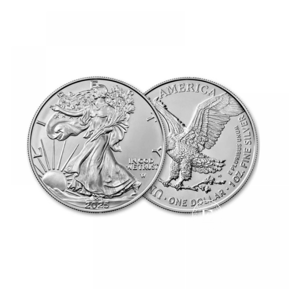 1 oz (31.10 g) sidabrinė moneta Amerikos Erelis, JAV 2025